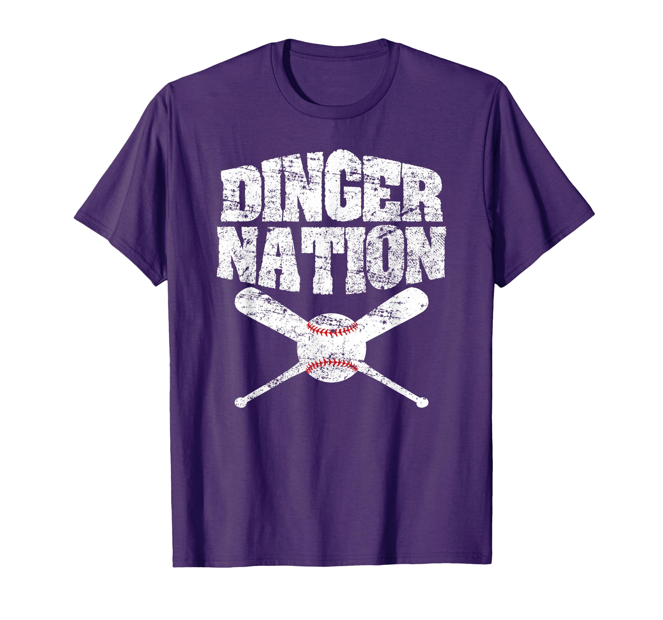 Dinger Nation Funny Baseball T-Shirt - Unique Graphic Men Women - T-Shirt, Sweatshirt, Hoodie