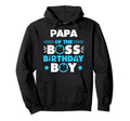 Papa Boss Birthday Family Matching Hoodie - Streetwear Style for Adults - T-Shirt, Sweatshirt, Hoodie