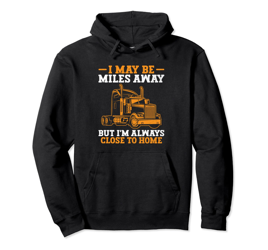 Trucker Driving Dad Trucker Father Truck Hoodie - Trendy Graphic Unisex - T-Shirt, Sweatshirt, Hoodie