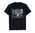 Funny Starry Night Black Tricolor T-Shirt - Streetwear Style for Adults - T-Shirt, Sweatshirt, Hoodie