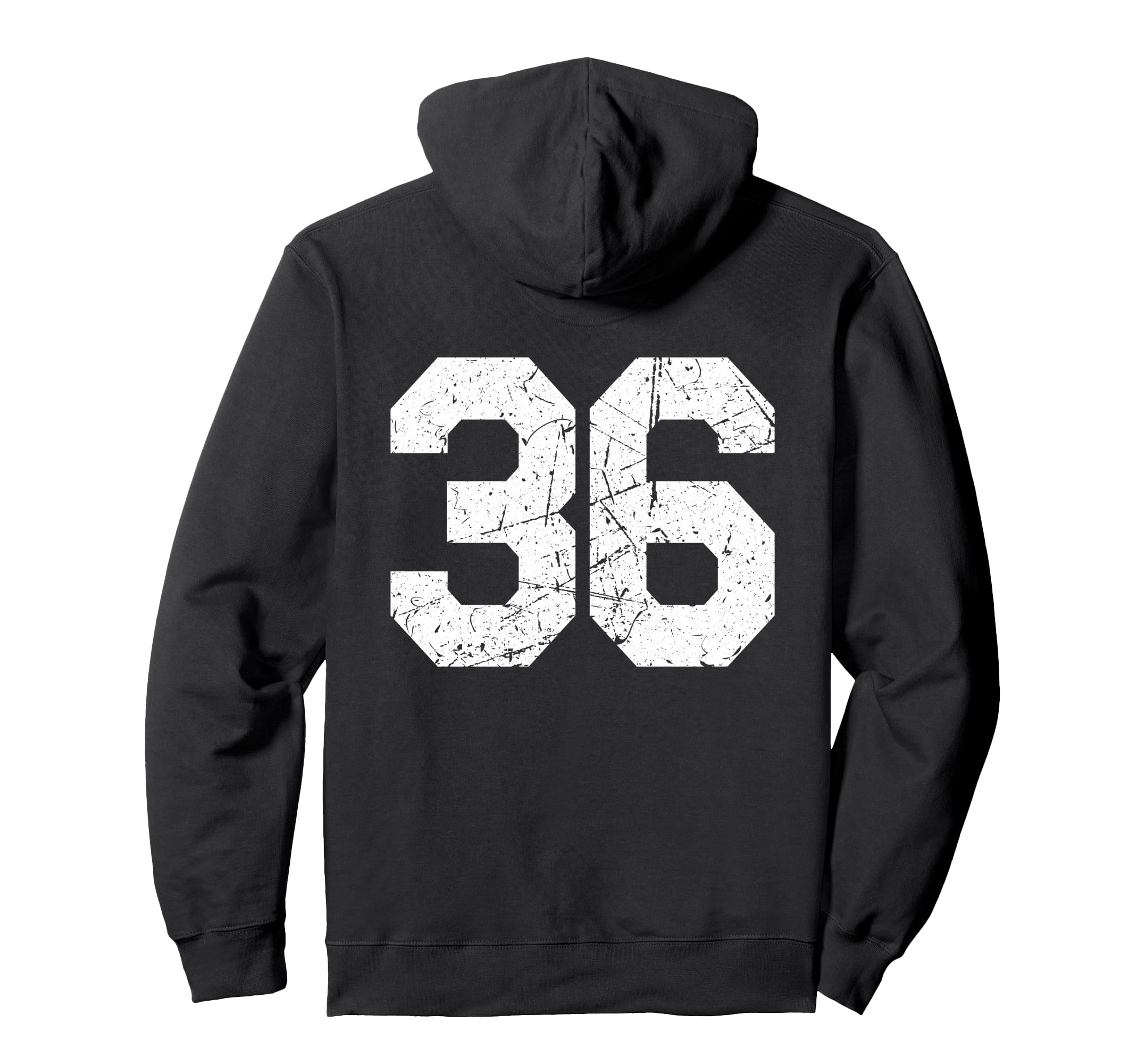 36 Jersey Uniform Varsity Sports Number Hoodie - Novelty Apparel Men Women - T-Shirt, Sweatshirt, Hoodie