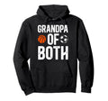 Grandpa Both Soccer Basketball Grandpa Hoodie - Graphic Print Men Women - T-Shirt, Sweatshirt, Hoodie