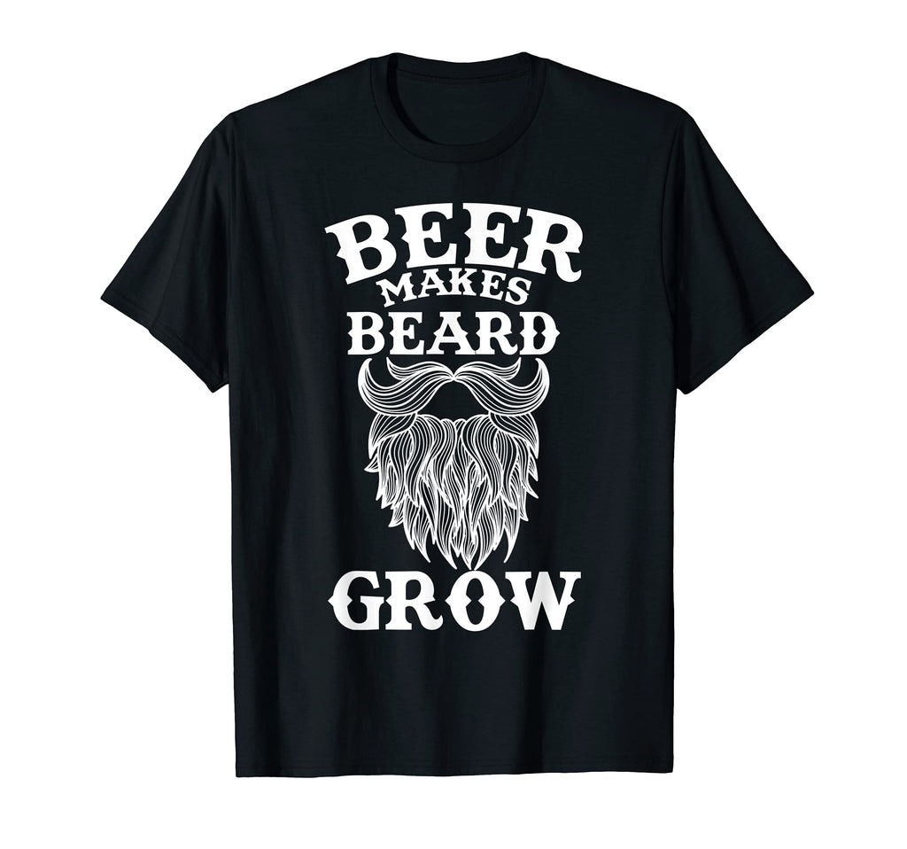 Beer Makes Beard Grow Dad Jokes Beer T-Shirt - Trendy Graphic for Adults - T-Shirt, Sweatshirt, Hoodie