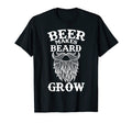 Beer Makes Beard Grow Dad Jokes Beer T-Shirt - Trendy Graphic for Adults - T-Shirt, Sweatshirt, Hoodie
