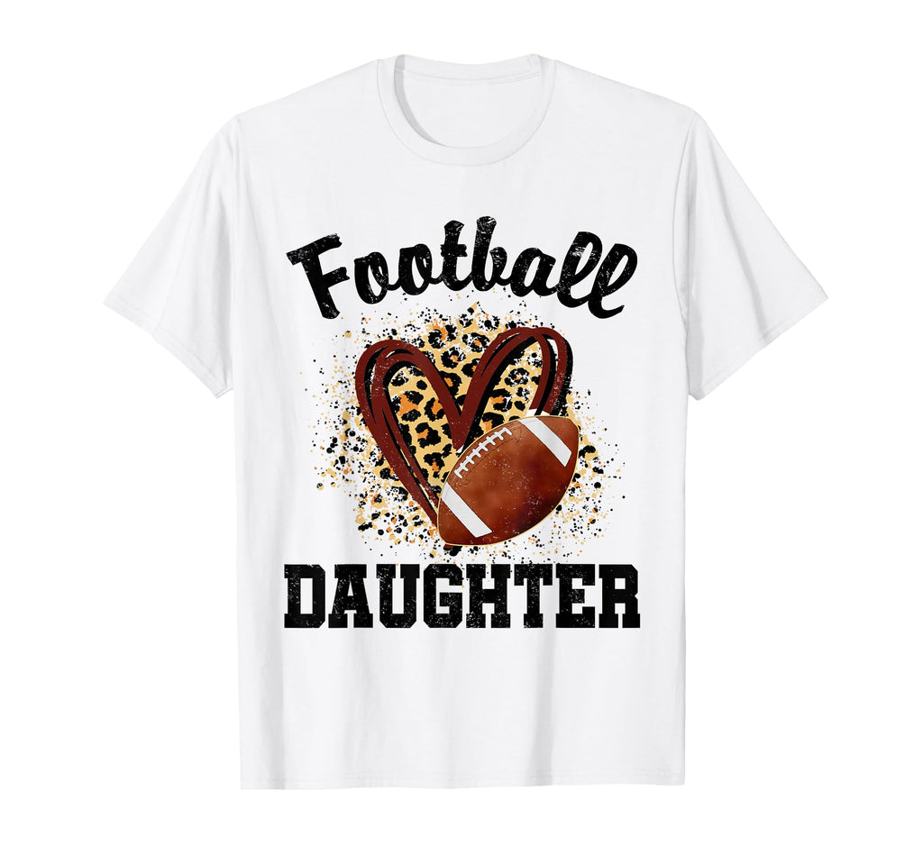 Leopard Heart American Football Matching T-Shirt - Graphic Print Men Women - T-Shirt, Sweatshirt, Hoodie