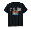 Faded St Maarten Flag T-Shirt - Streetwear Style Men Women - T-Shirt, Sweatshirt, Hoodie