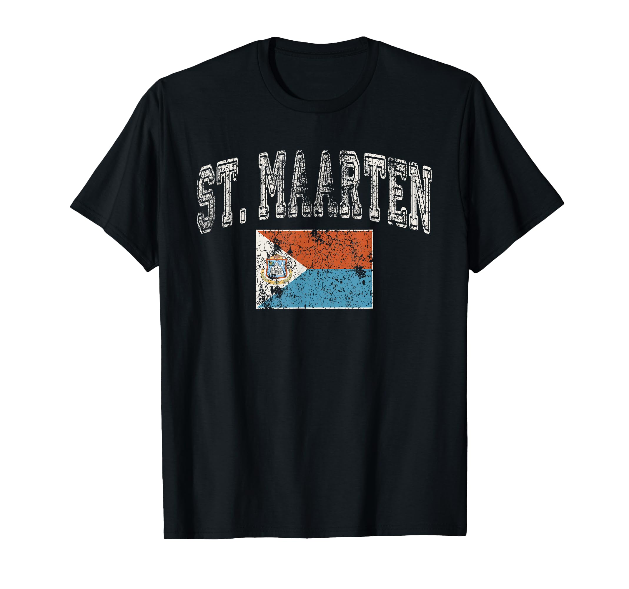 Faded St Maarten Flag T-Shirt - Streetwear Style Men Women - T-Shirt, Sweatshirt, Hoodie