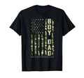 Dad Outnumbered Camo Us Flag T-Shirt - Fun Novelty Design Men Women - T-Shirt, Sweatshirt, Hoodie