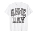 Funny Checkered Game Day Football Black T-Shirt - Custom Art Print Unisex - T-Shirt, Sweatshirt, Hoodie