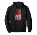 Thin Red Line Firefighter Bible Verse Hoodie - Minimalist Print Unisex - T-Shirt, Sweatshirt, Hoodie
