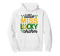Little Miss Luck Charm Funny Irish Mom Hoodie - Graphic Print for Adults - T-Shirt, Sweatshirt, Hoodie