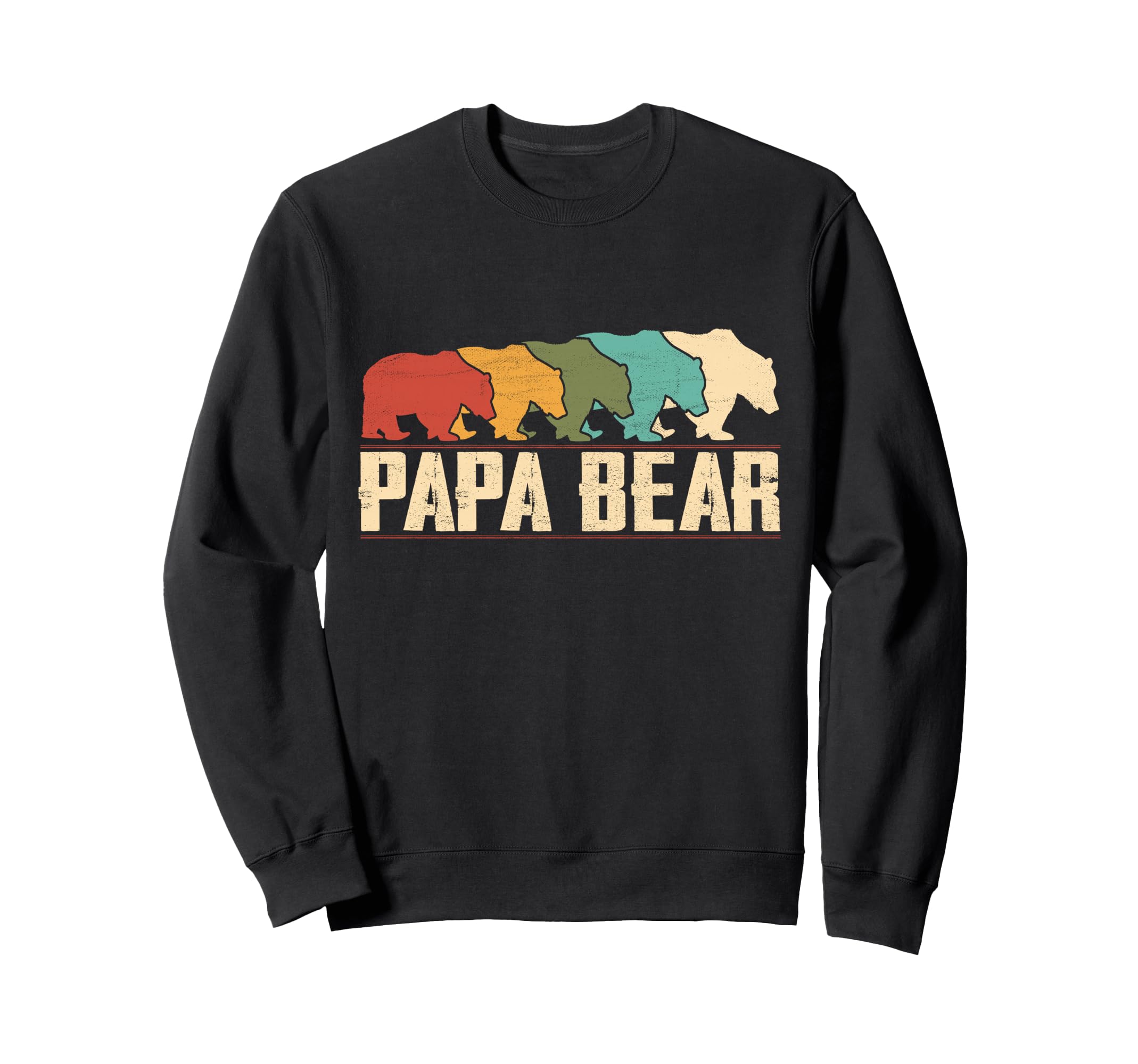Mens Papa Bear Best Dad Fathers Day Sweatshirt - Trendy Graphic Unisex - T-Shirt, Sweatshirt, Hoodie