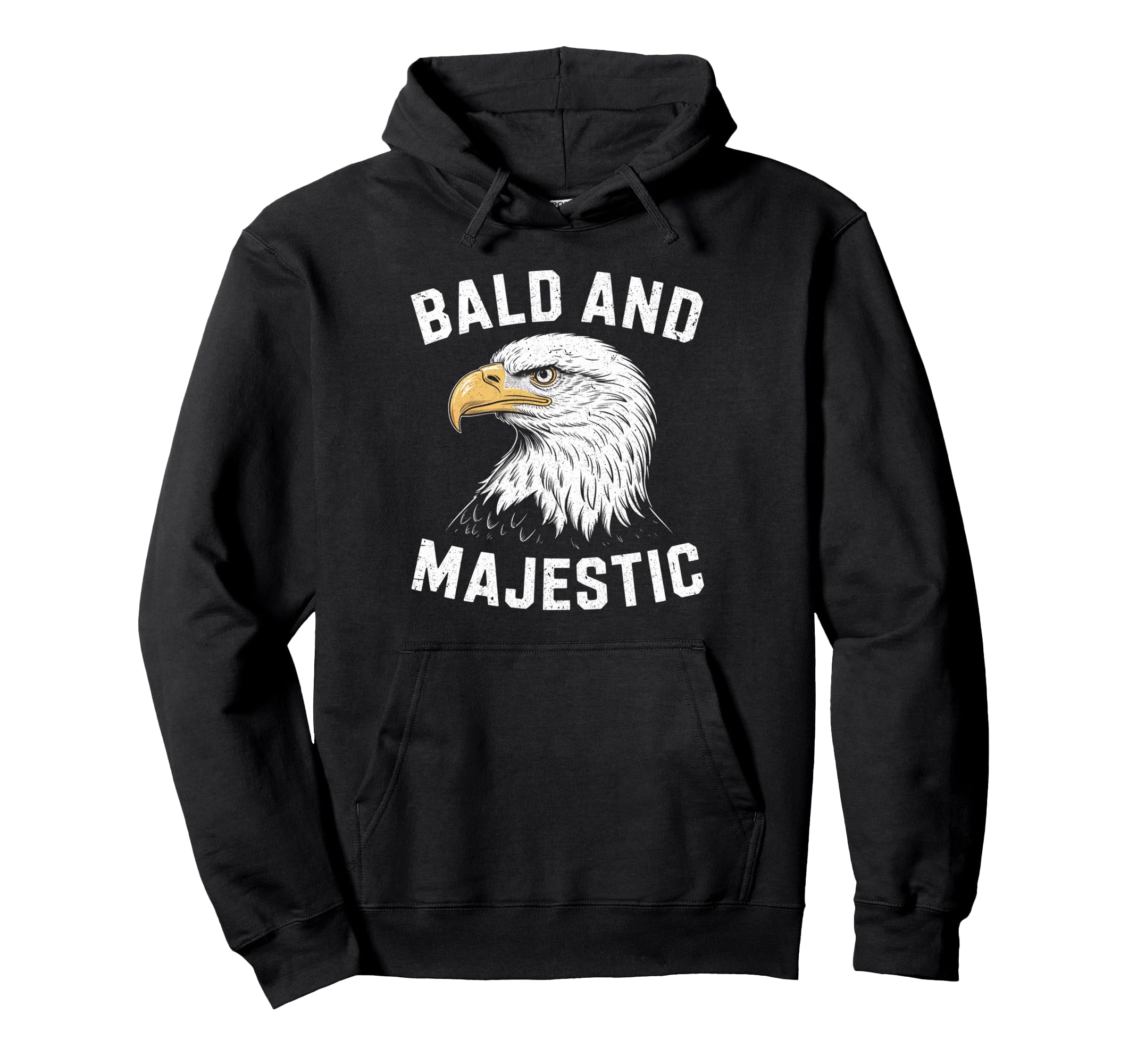 Bald Majestic Sexy Bald Guy Funny Dad Hoodie - Fun Novelty Design Unisex - T-Shirt, Sweatshirt, Hoodie