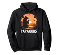 Papa Bear Dads Dad Fathers Hoodie - Aesthetic Graphic Unisex - T-Shirt, Sweatshirt, Hoodie