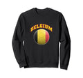 Flag And Colors Belgium Football Sweatshirt - Aesthetic Graphic for Adults - T-Shirt, Sweatshirt, Hoodie