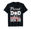 Proud Dad Baseball Senior 2027 T-Shirt - Minimalist Print for Adults - T-Shirt, Sweatshirt, Hoodie