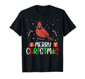 Merry Lights Cardinal Bird Reindeer T-Shirt - Streetwear Style Men Women - T-Shirt, Sweatshirt, Hoodie
