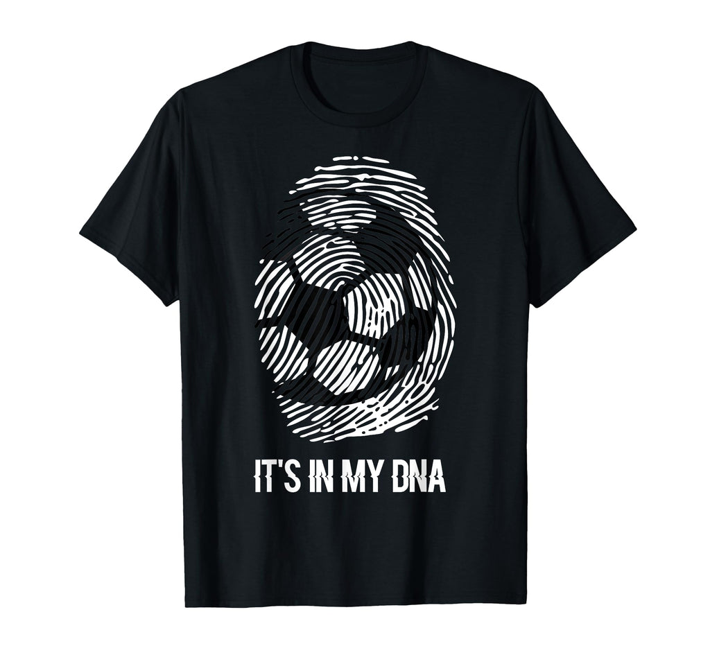 Soccer Its My Dna Soccer Thumbprint T-Shirt - Custom Art Print Unisex - T-Shirt, Sweatshirt, Hoodie