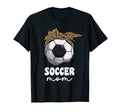 Proud Soccer Mom Mama Leopard Soccer T-Shirt - Streetwear Style Men Women - T-Shirt, Sweatshirt, Hoodie