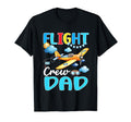 Flight Crew Dad Birthday Squad Airplane T-Shirt - Unique Graphic Men Women - T-Shirt, Sweatshirt, Hoodie