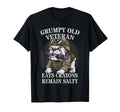 Grumpy Old Veteran Eat Crayons Salty T-Shirt - Novelty Apparel for Adults - T-Shirt, Sweatshirt, Hoodie
