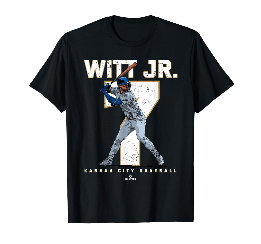 Number And Portrait Bobby Witt Jr T-Shirt - Fun Novelty Design for Adults - T-Shirt, Sweatshirt, Hoodie