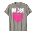 Cancer Awareness Beards Boobs Dad T-Shirt - Minimalist Print Unisex - T-Shirt, Sweatshirt, Hoodie