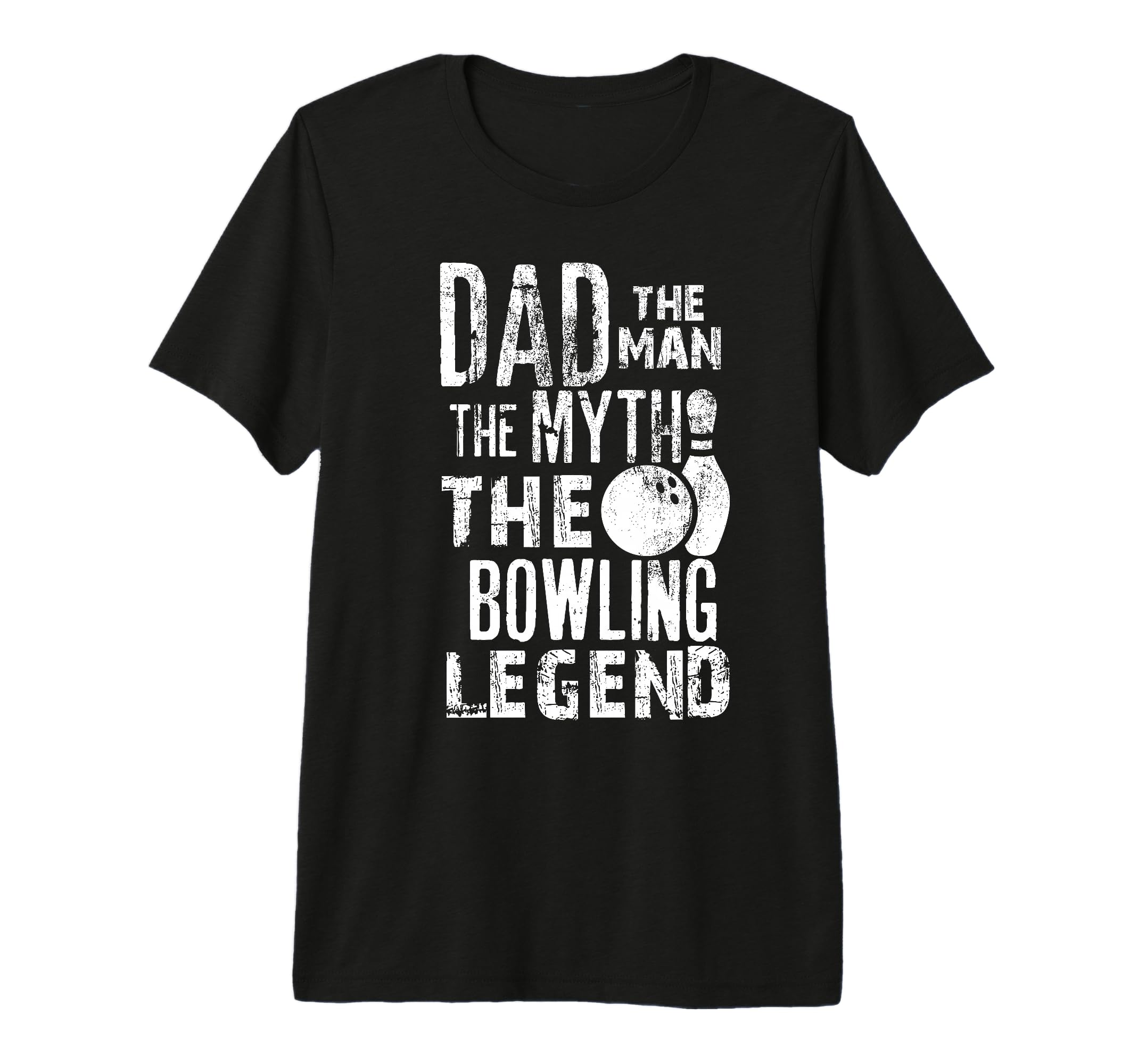 Mens Dad Myth Bowling Legend Bowlers Tri T-Shirt - Novelty Apparel Unisex - T-Shirt, Sweatshirt, Hoodie