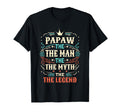 Papaw Myth Legend Dad Grandpa T-Shirt - Minimalist Print for Adults - T-Shirt, Sweatshirt, Hoodie