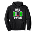 Funny Tired Dad Twins Low Battery Daddy Hoodie - Novelty Apparel Unisex - T-Shirt, Sweatshirt, Hoodie