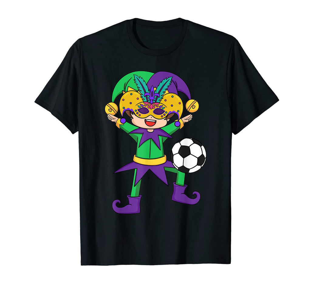 Soccer Mardi Gras Shrove Tuesday T-Shirt - Unique Graphic Men Women - T-Shirt, Sweatshirt, Hoodie