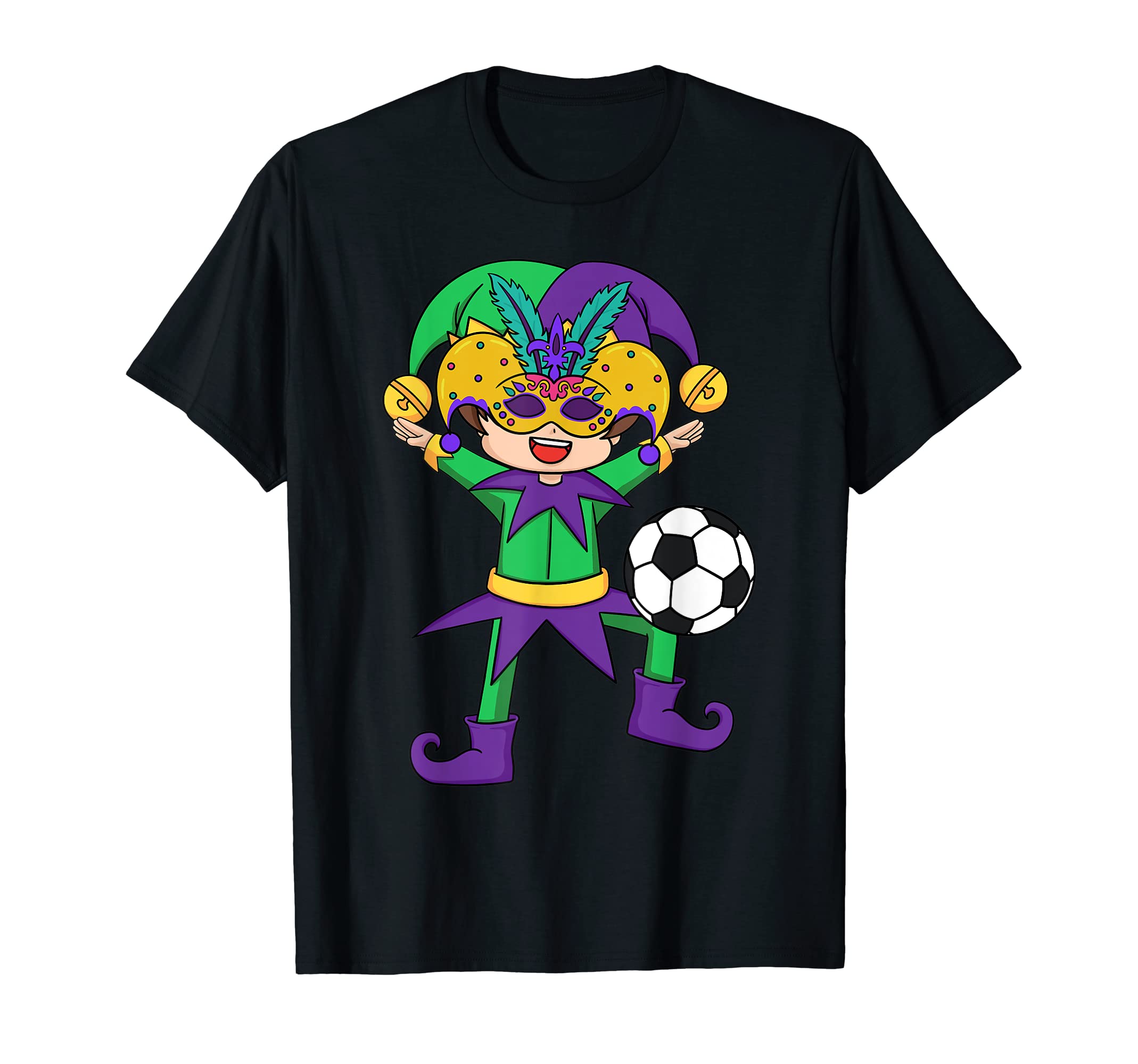 Soccer Mardi Gras Shrove Tuesday T-Shirt - Unique Graphic Men Women - T-Shirt, Sweatshirt, Hoodie