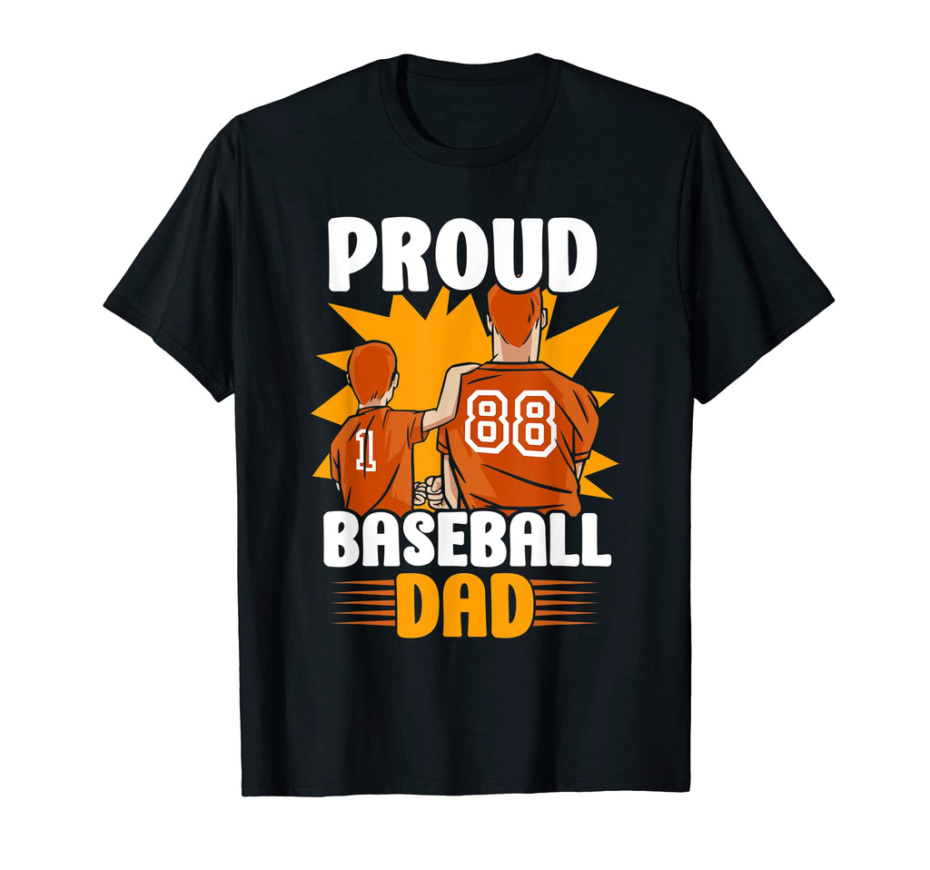 Proud Baseball Dad Daddy Father Baseballer T-Shirt - Trendy Graphic Unisex - T-Shirt, Sweatshirt, Hoodie
