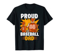 Proud Baseball Dad Daddy Father Baseballer T-Shirt - Trendy Graphic Unisex - T-Shirt, Sweatshirt, Hoodie