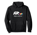 Pansexual Papa Bear Hoodie - Trendy Graphic for Adults - T-Shirt, Sweatshirt, Hoodie