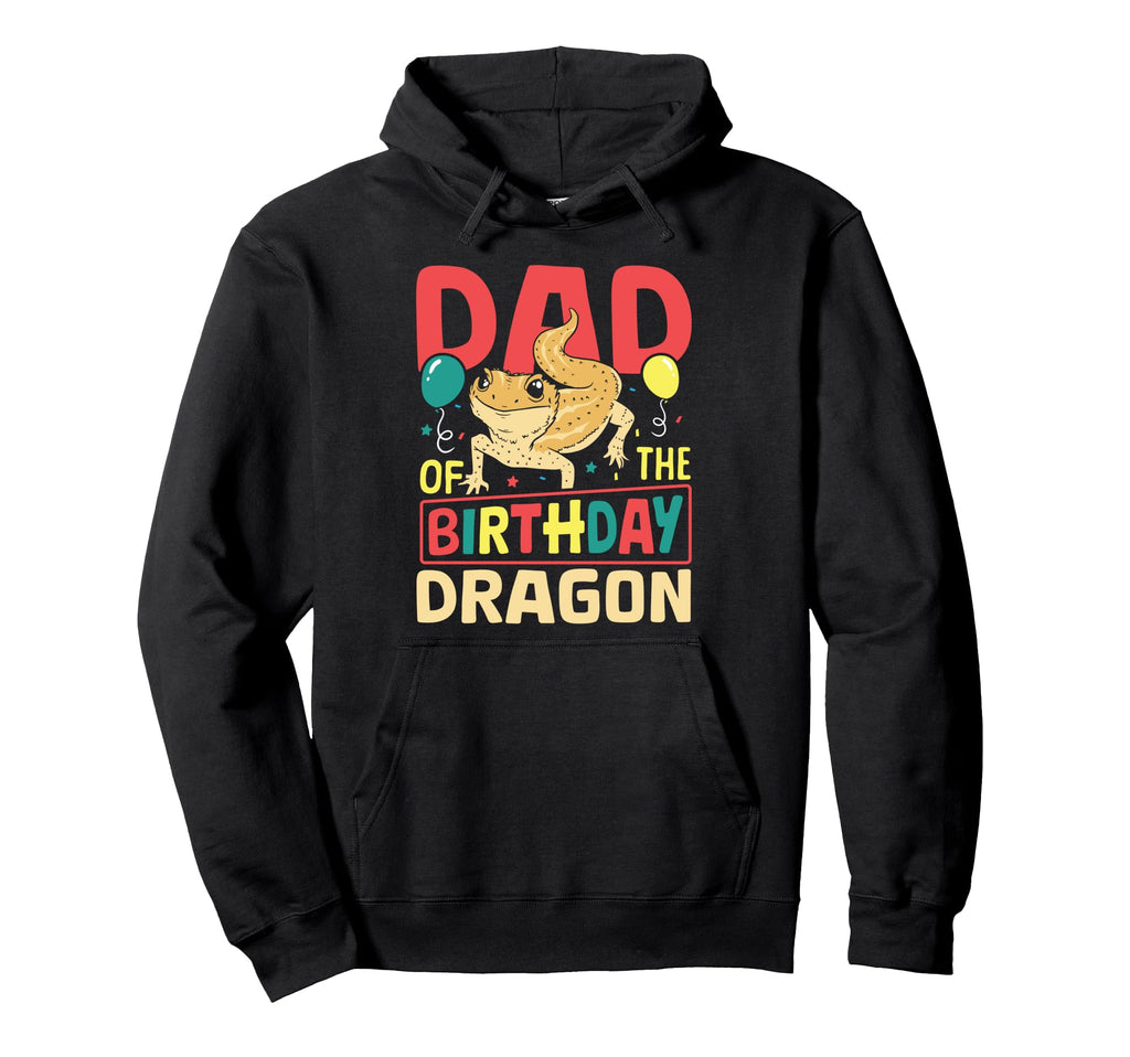 Dad Birthday Dragon Bearded Dragon Hoodie - Minimalist Print Men Women - T-Shirt, Sweatshirt, Hoodie