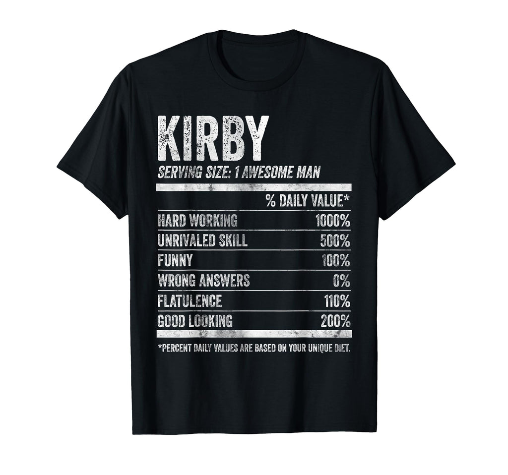 Kirby Nutrition Personalized Name T-Shirt - Novelty Apparel Men Women - T-Shirt, Sweatshirt, Hoodie