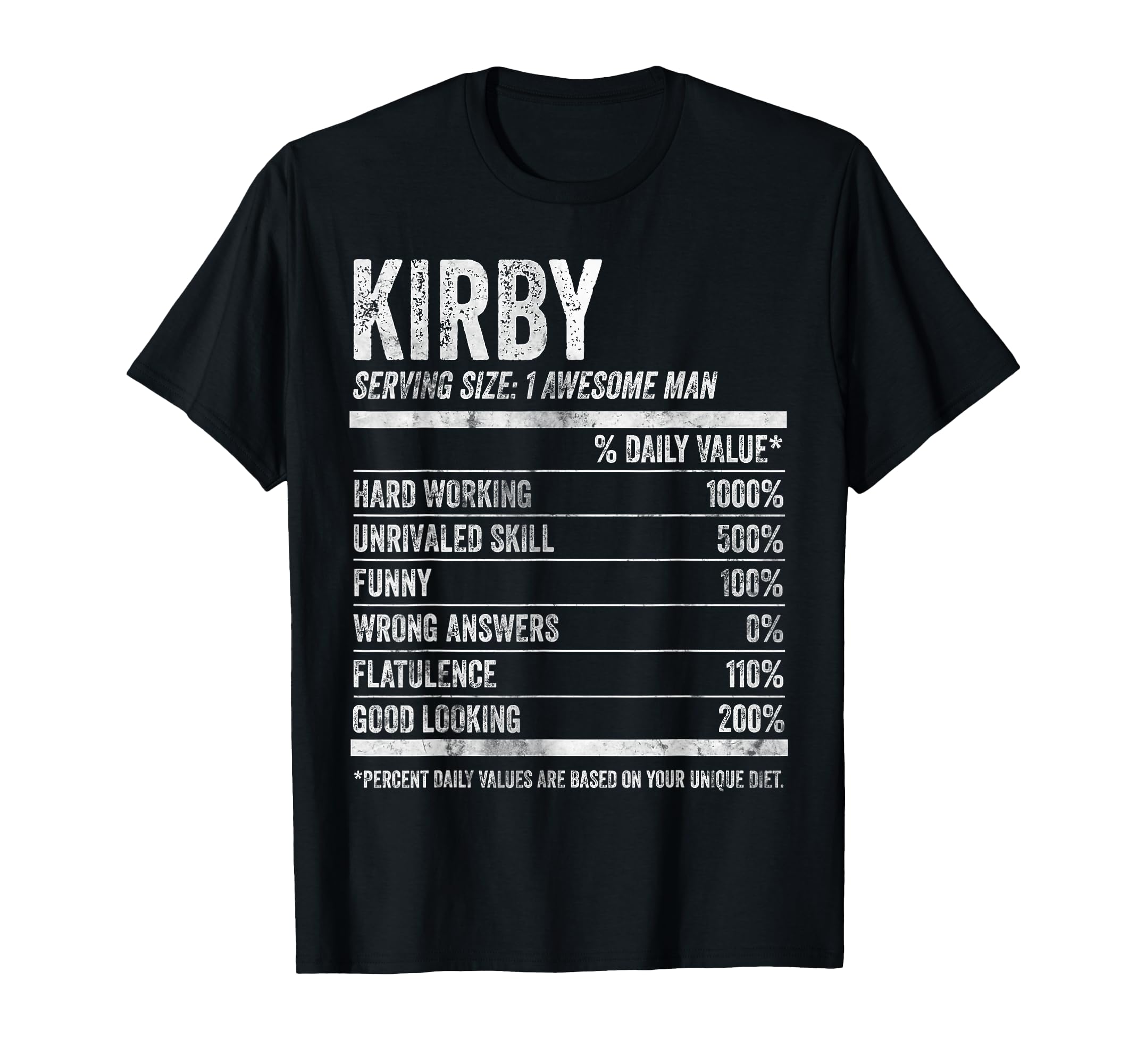 Kirby Nutrition Personalized Name T-Shirt - Novelty Apparel Men Women - T-Shirt, Sweatshirt, Hoodie