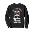 Busy Raising Ballers Arrive Cheer Sweatshirt - Aesthetic Graphic Men Women - T-Shirt, Sweatshirt, Hoodie