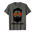 Basketball Dad Funny Messy Hair Beard T-Shirt - Novelty Apparel Unisex - T-Shirt, Sweatshirt, Hoodie