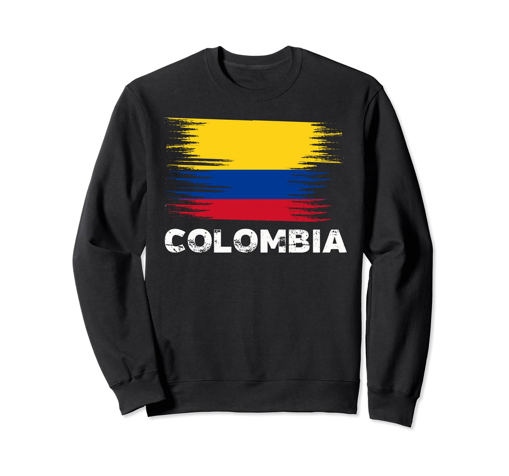 Colombia Colombian Flag Sport Sweatshirt - Trendy Graphic for Adults - T-Shirt, Sweatshirt, Hoodie