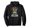 Busy Raising Ballers Warning May Start Hoodie - Unique Graphic for Adults - T-Shirt, Sweatshirt, Hoodie