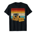 Bulldozer Distressed Bulldozer T-Shirt - Fun Novelty Design for Adults - T-Shirt, Sweatshirt, Hoodie