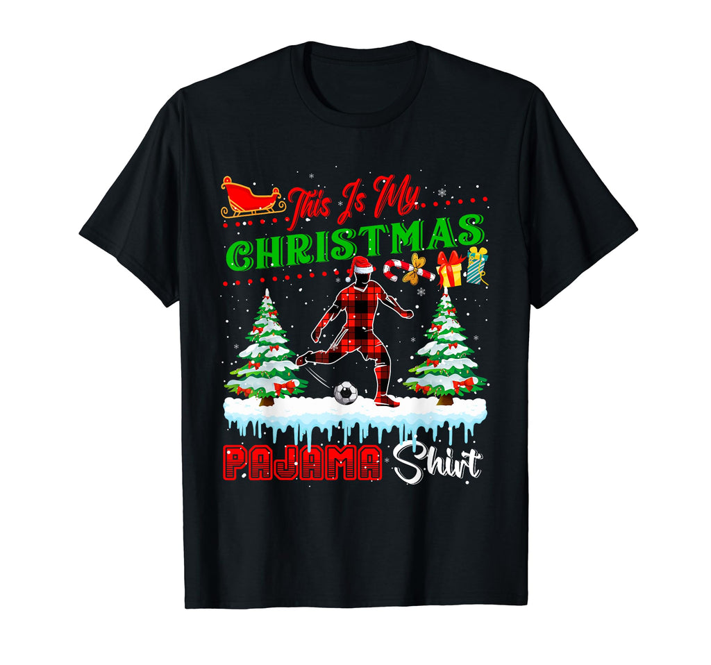 My Pajama Costume Santa Soccer Player Fan T-Shirt - Streetwear Style Unisex - T-Shirt, Sweatshirt, Hoodie