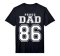 Number 86 Custom Proud Soccer Futbol T-Shirt - Trendy Graphic Men Women - T-Shirt, Sweatshirt, Hoodie