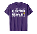 Fastpitch Softball Funny Dog T-Shirt - Fun Novelty Design Unisex - T-Shirt, Sweatshirt, Hoodie