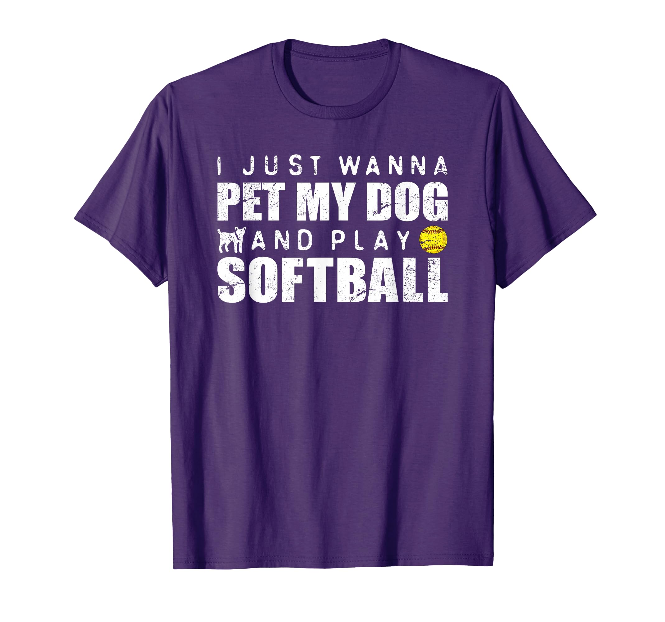 Fastpitch Softball Funny Dog T-Shirt - Fun Novelty Design Unisex - T-Shirt, Sweatshirt, Hoodie