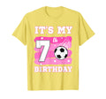 Its My 7Th Birthday Soccer Theme 7 T-Shirt - Custom Art Print for Adults - T-Shirt, Sweatshirt, Hoodie