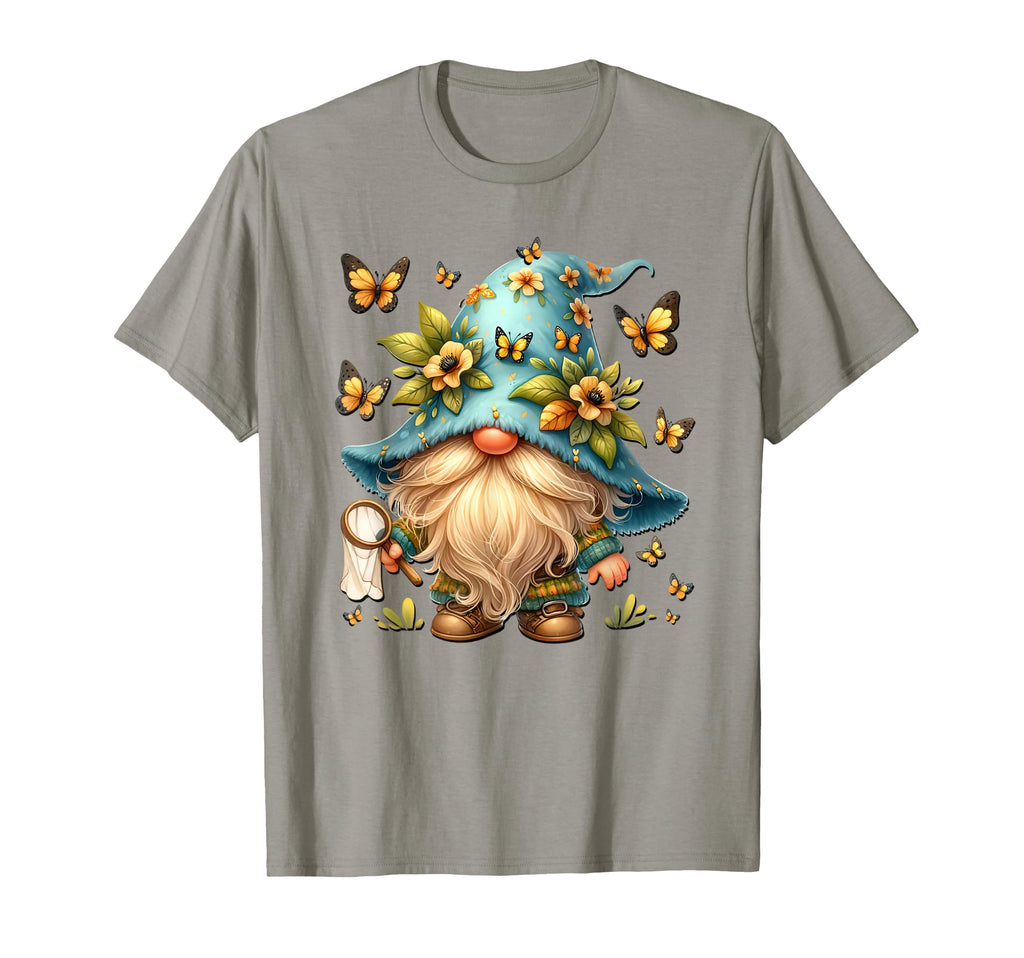 Butterfly Dad Gnome Floral Flower Hat T-Shirt - Aesthetic Graphic Unisex - T-Shirt, Sweatshirt, Hoodie