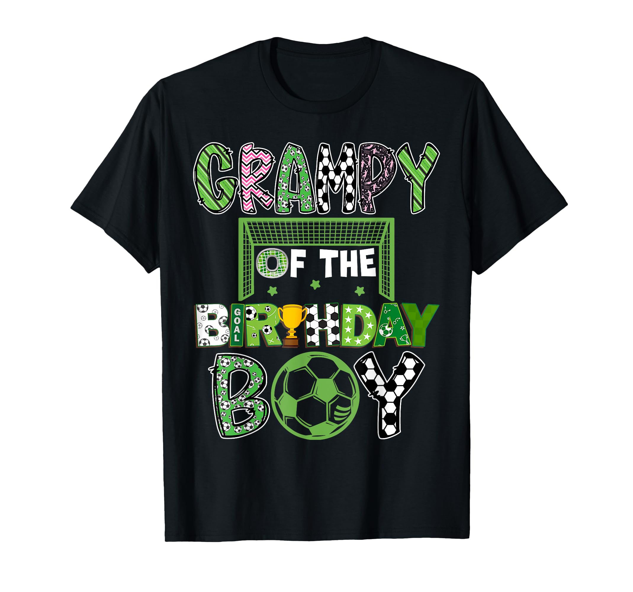 Grampy Birthday Soccer Player Birthday T-Shirt - Unique Graphic Men Women - T-Shirt, Sweatshirt, Hoodie